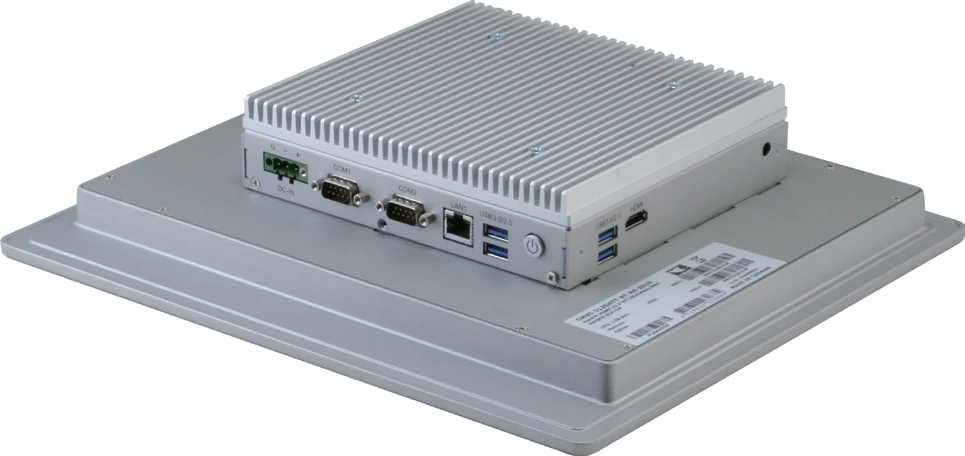 Mặt sau OMNI-3125-SKU với hộp máy tính gắn phía sau