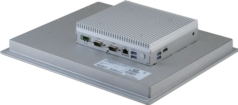 AAEON OMNI-3155-SKU nhìn từ phía sau với cụm cổng kết nối