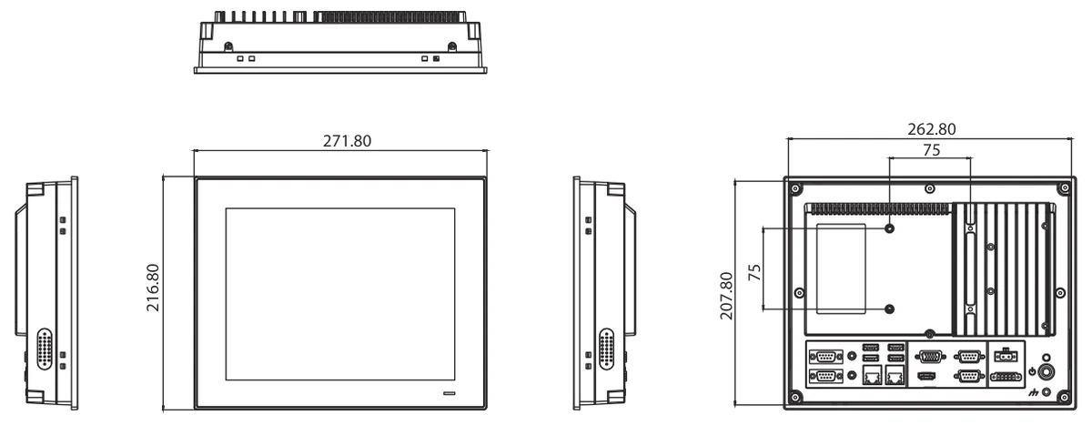 Bản vẽ kích thước PPC-3100-RE9A (mm)