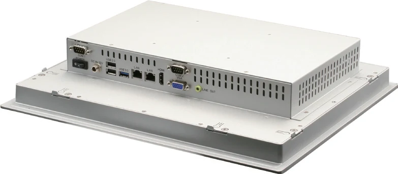 Mặt sau OMNI-5155L với cụm cổng I/O