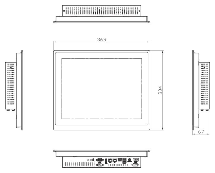 Bản vẽ kích thước OMNI-5155L (mm)