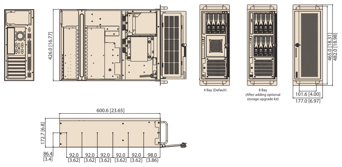 Bản vẽ kích thước HPC-7442 (mm)