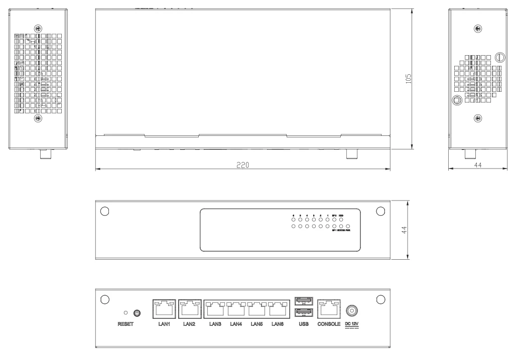 Bản vẽ kích thước FWS-2360 (mm)