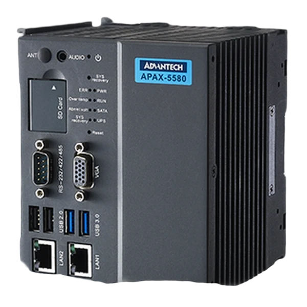 Advantech APAX-5580 nhìn nghiêng từ phía trước