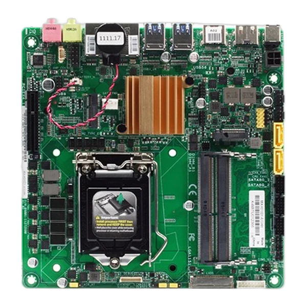 Bo mạch MIX-H310D1 nhìn từ mặt trên
