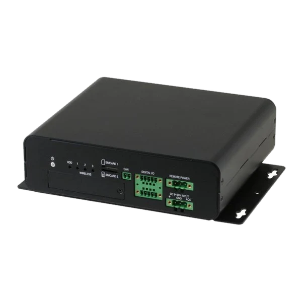 AAEON VPC-3300S nhìn từ phía cổng nguồn và cổng COM