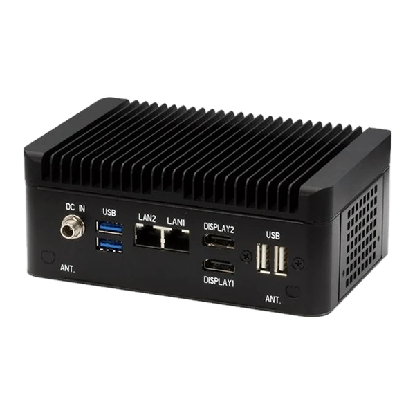 Mặt sau PICO-WHU4-SEMI với cổng nguồn, USB, LAN và màn hình