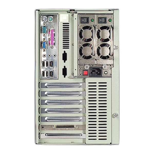 Mặt sau IPC-7220 với cụm cổng I/O