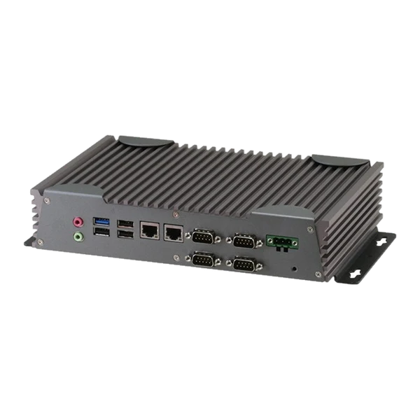 AAEON BOXER-6313U nhìn từ phía cổng LAN và COM