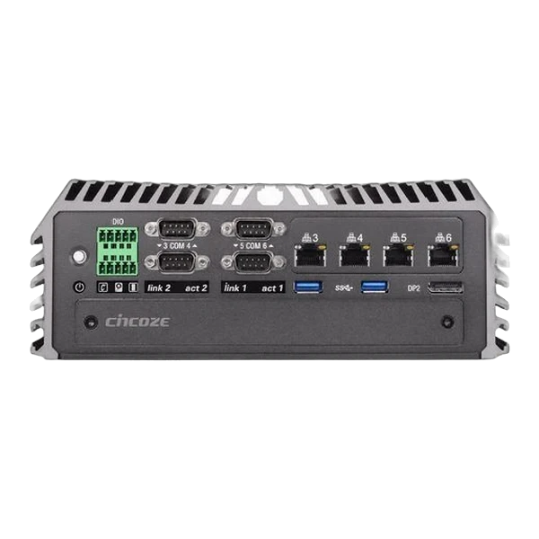Mặt sau DS-1100 với cổng COM, LAN và USB