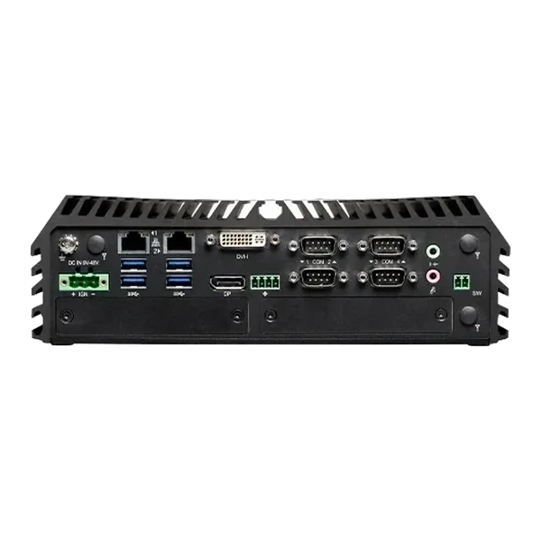 Mặt I/O có cổng COM, DVI và LAN của DX-1000