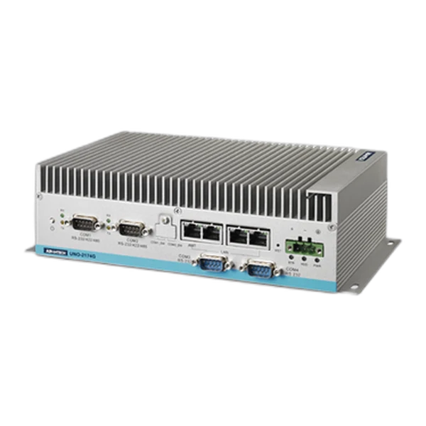 Advantech UNO-2174G nhìn từ góc trên phía trước